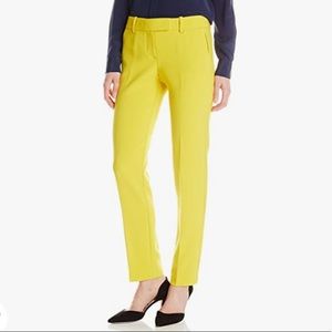 Trina Turk Citron Yellow Straight Trouser Pants 4